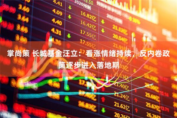 掌尚策 长城基金汪立：看涨情绪持续，反内卷政策逐步进入落地期